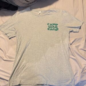 Gray T-Shirt with Green Graphic